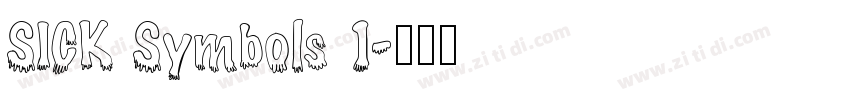 SICK Symbols 1字体转换